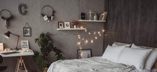 1. above the bed - 7 Locations That You Can Add Shelves In Your Bedroom